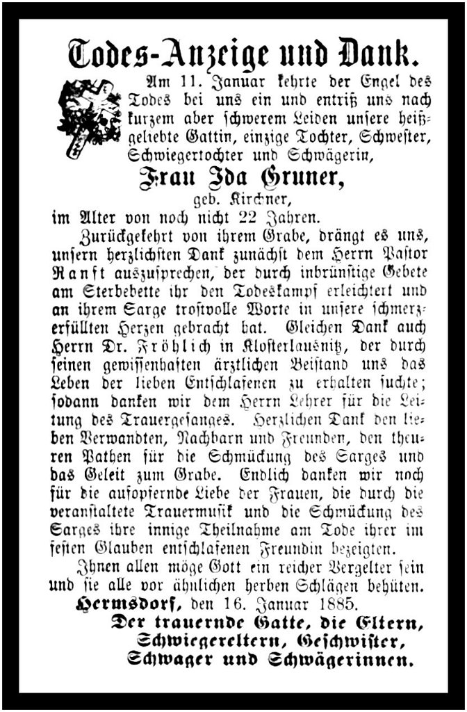 1885-01-16 Hdf Trauer Gruner